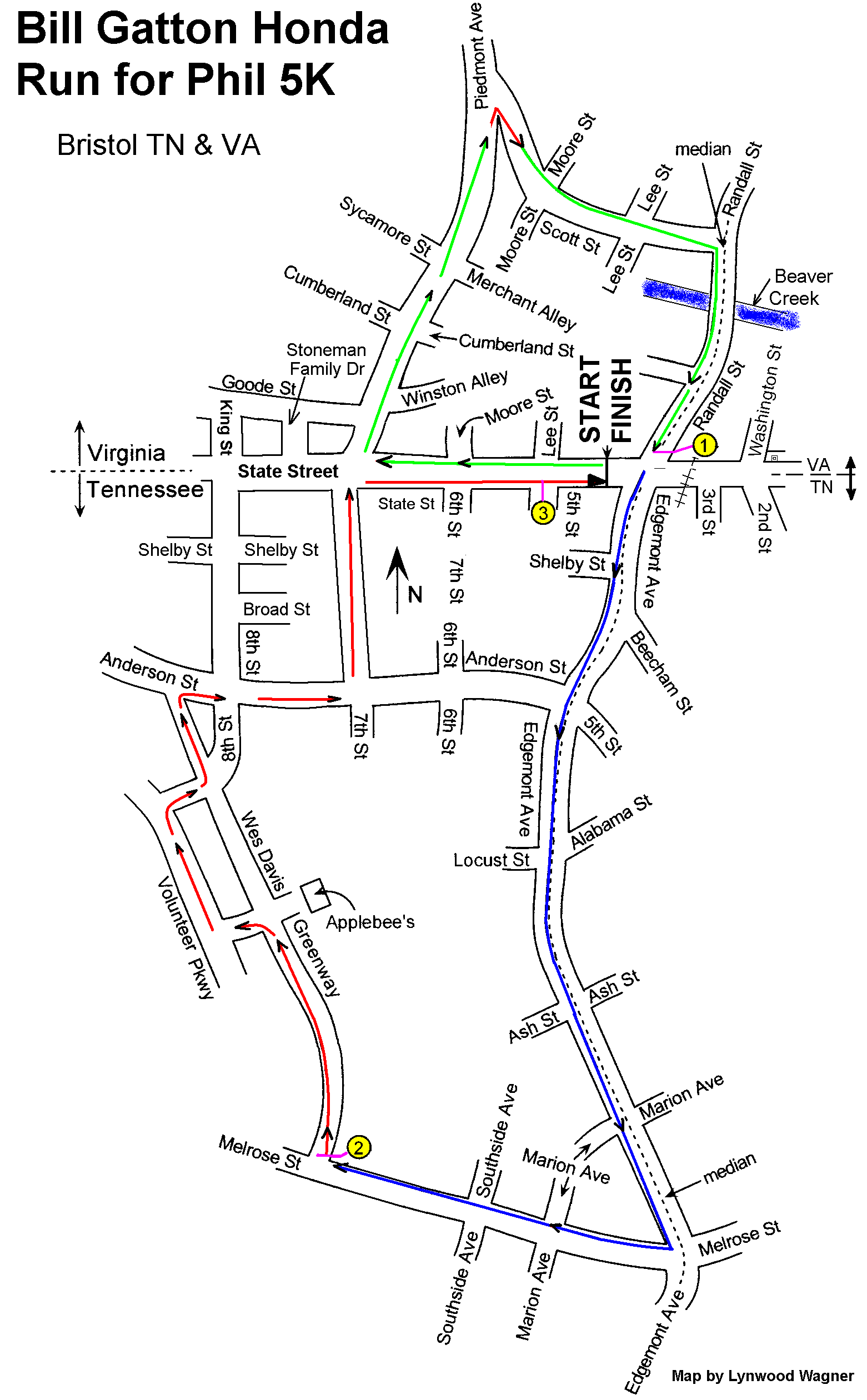 BillGattonHonda 2016 Map