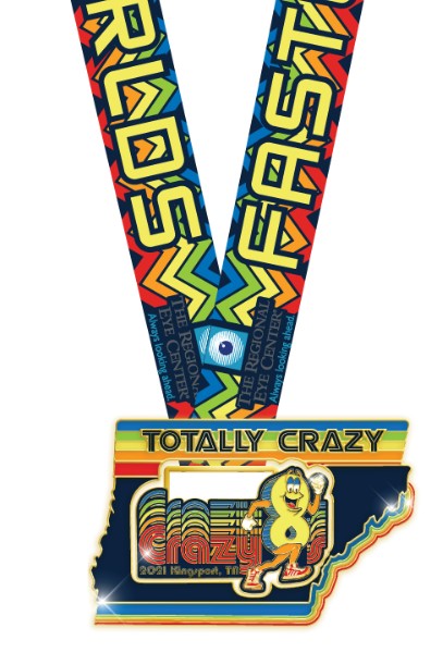 Crazy 8s Totally Crazy 2019 Medal with Ribbon